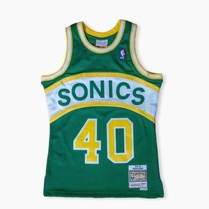 SEATTLE SUPERSONICS SHAWN KEMP 1994 SWINGMAN JERSEY